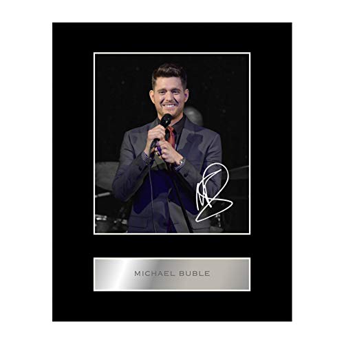 Michael Buble Signiert Foto Display von Iconic pics