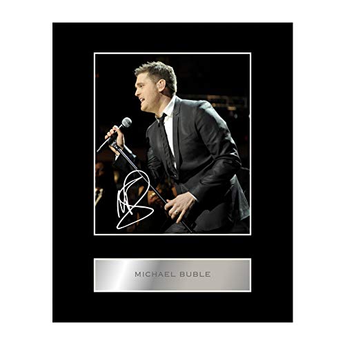 Michael Buble Signiert Foto Display von Iconic pics