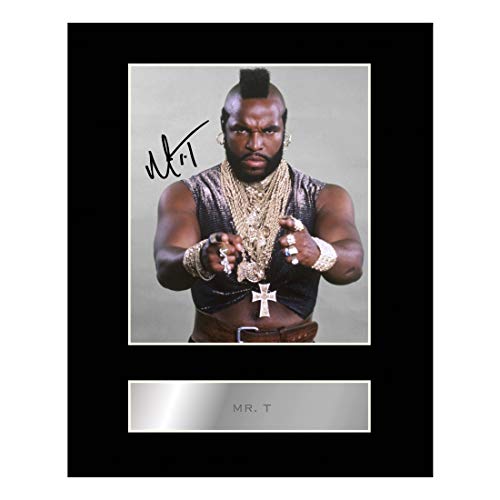 Mr. T signiertes Foto mit Passepartout, signiertes Geschenk, Bild von Iconic pics