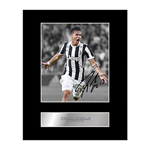 Paulo Dybala Foto mit Autogramm von Juventus FC #1, Druck von Iconic pics