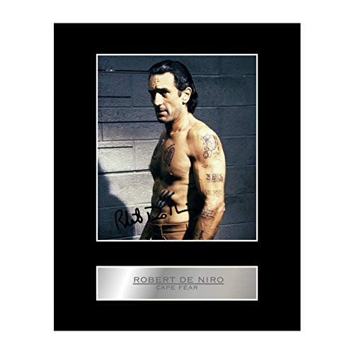 Robert De Niro Signiertes Foto mit Passepartout, Cape Fear Autogramm, Geschenk, Bild Druck von Iconic pics