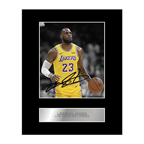 Signiertes Foto von Lebron James, Los Angeles Lakers, #2 NBA, signiertes Geschenk, Kunstdruck von Iconic pics