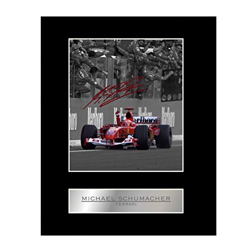 Signiertes Foto von Michael Schumacher Ferrari #2 von Iconic pics