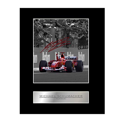 Signiertes Foto von Michael Schumacher Ferrari #2 von Iconic pics