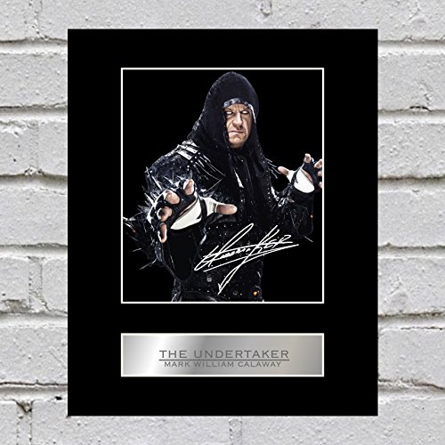 The Undertaker, signiert, Display Mark William CALAWAY. von Iconic pics