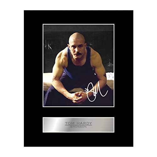 Tom Hardy Signiertes Foto mit Passepartout, Bronson Autogramm, Geschenk von Iconic pics