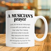 Musiker-Geschenk, Musiker-Tasse, Musiker-Kaffeetasse, Ein Musiker-Gebet von IconicPassion