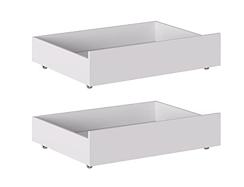 Iconico Home MIK, Unterbettkommode, Holzverbund, matt, Weiß, 100,5 x 68 x 21 cm, 2 Stück Iconico Home MIK, Unterbettkommode, Holzverbund, matt, Weiß, 100,5 x 68 x 21 cm, 2 Stück von Iconico Home