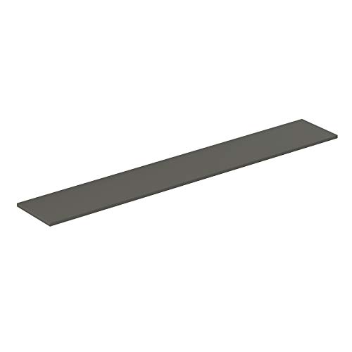 Iconico Home QBE Top/Regal sp. 2,2 cm, Metall, Dunkel grau, L.225 cm von Iconico Home