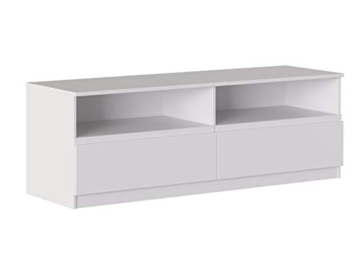 Iconico Home TV-Schrank mit Tagesfächern und 2 Schubladen mit Rollschienen, mit integrierten Griffen, 160x44,5xh53,5 cm von Iconico Home