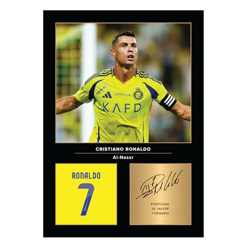 Icons Wall Art Cristiano Ronaldo Al Nassr FC signiertes Foto, A4, gedrucktes Foto, Geschenk für Al Nassr FC-Fans, digital reproduziert, Signatur ungerahmt Icons Wall Art Cristiano Ronaldo Al Nassr FC signiertes Foto, A4, gedrucktes Foto, Geschenk für Al Nassr FC-Fans, digital reproduziert, Signatur ungerahmt von Icons Wall Art