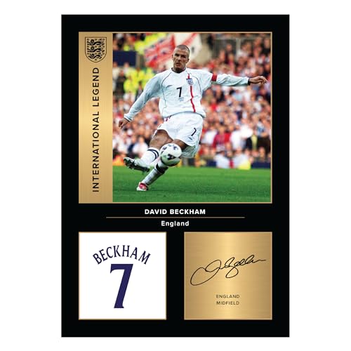 Icons Wall Art David Beckham England International Legends signiertes A4-Foto, Geschenk für England-Fans, digital reproduzierte Unterschrift, ungerahmt Icons Wall Art David Beckham England International Legends signiertes A4-Foto, Geschenk für England-Fans, digital reproduzierte Unterschrift, ungerahmt von Icons Wall Art