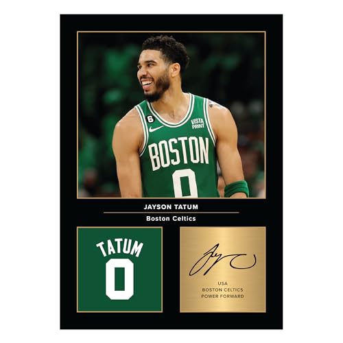 Icons Wall Art Jayson Tatum signiertes Foto, A4, gedrucktes Foto, Geschenk für Basketball-Fans, digital reproduzierte Unterschrift, ungerahmt Icons Wall Art Jayson Tatum signiertes Foto, A4, gedrucktes Foto, Geschenk für Basketball-Fans, digital reproduzierte Unterschrift, ungerahmt von Icons Wall Art