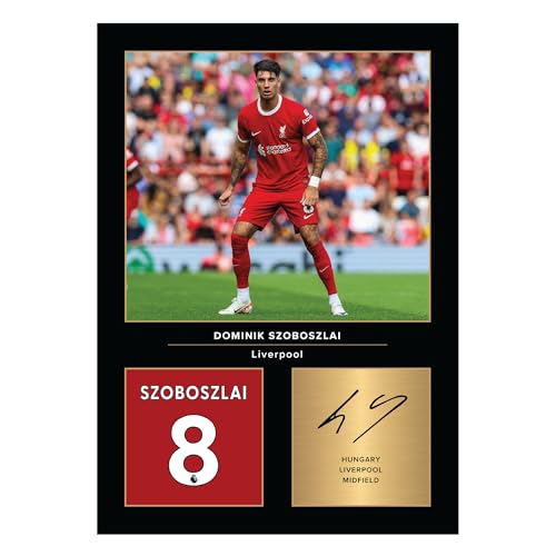 Icons Wall Art Signiertes Foto, Motiv: Dominik Szoboszlai, A4, Geschenk für Liverpool-Fans, digital reproduzierte Signatur, ungerahmt Icons Wall Art Signiertes Foto, Motiv: Dominik Szoboszlai, A4, Geschenk für Liverpool-Fans, digital reproduzierte Signatur, ungerahmt von Icons Wall Art