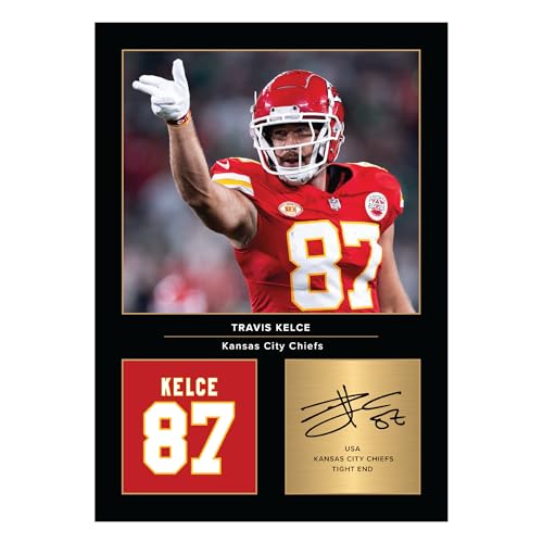 Icons Wall Art Travis Kelce Signiertes Foto, A4, gedrucktes Foto, Geschenk für American Football-Fans, digital reproduzierte Unterschrift, ungerahmt Icons Wall Art Travis Kelce Signiertes Foto, A4, gedrucktes Foto, Geschenk für American Football-Fans, digital reproduzierte Unterschrift, ungerahmt von Icons Wall Art