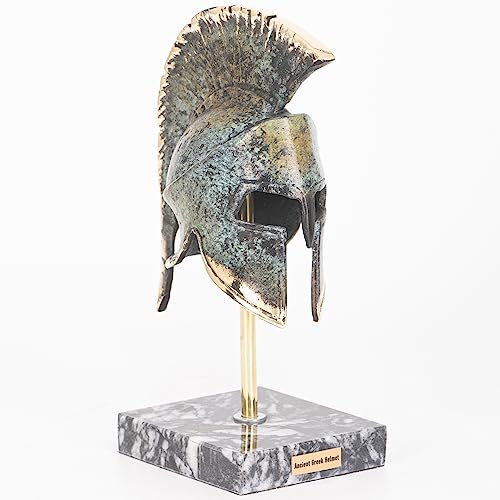 Antike griechische Bronze Museum Replica der Spartan Helm auf Sockel (1349–1) von IconsGr
