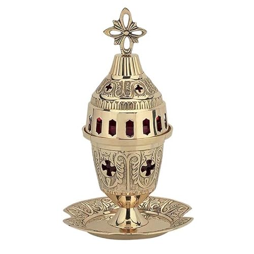 Griechisch Christian Orthodoxe Bronze Öl Lampe – 8652b von IconsGr