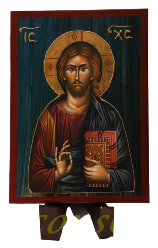 Holz-Ikone Jesus Christus / A2_2 von IconsGr