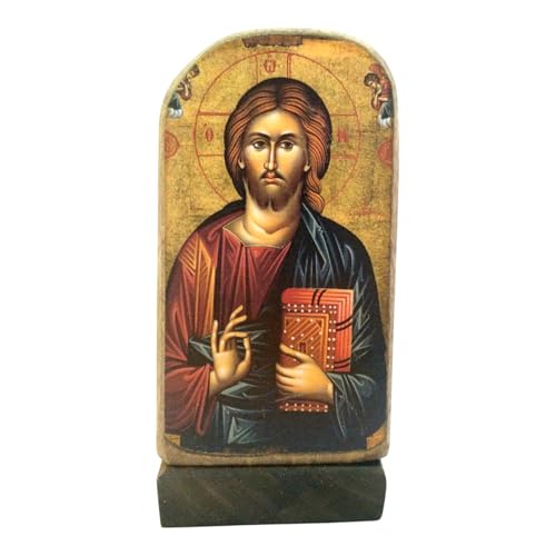 Holz Griechisch Christian-orthodoxen Holz Icon von Jesus Christus/MP5 _ 1 von IconsGr