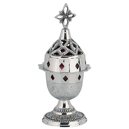 IconsGr Griechisch Christian Orthodoxe Bronze Öl Lampe – 8831 N von IconsGr