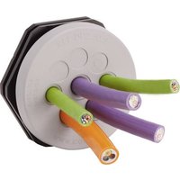 Icotek KEL-DPZ 40/8 Kabeldurchführungsplatte Klemm-Ø (max.) 10.2mm Polyamid, Elastomer Grau 1St. von Icotek