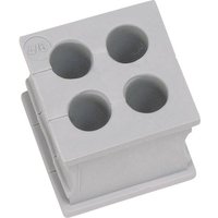 Icotek KT 4/4 Kabeldurchführung geschlitzt Klemm-Ø (max.) 4mm Elastomer Grau 1St. von Icotek