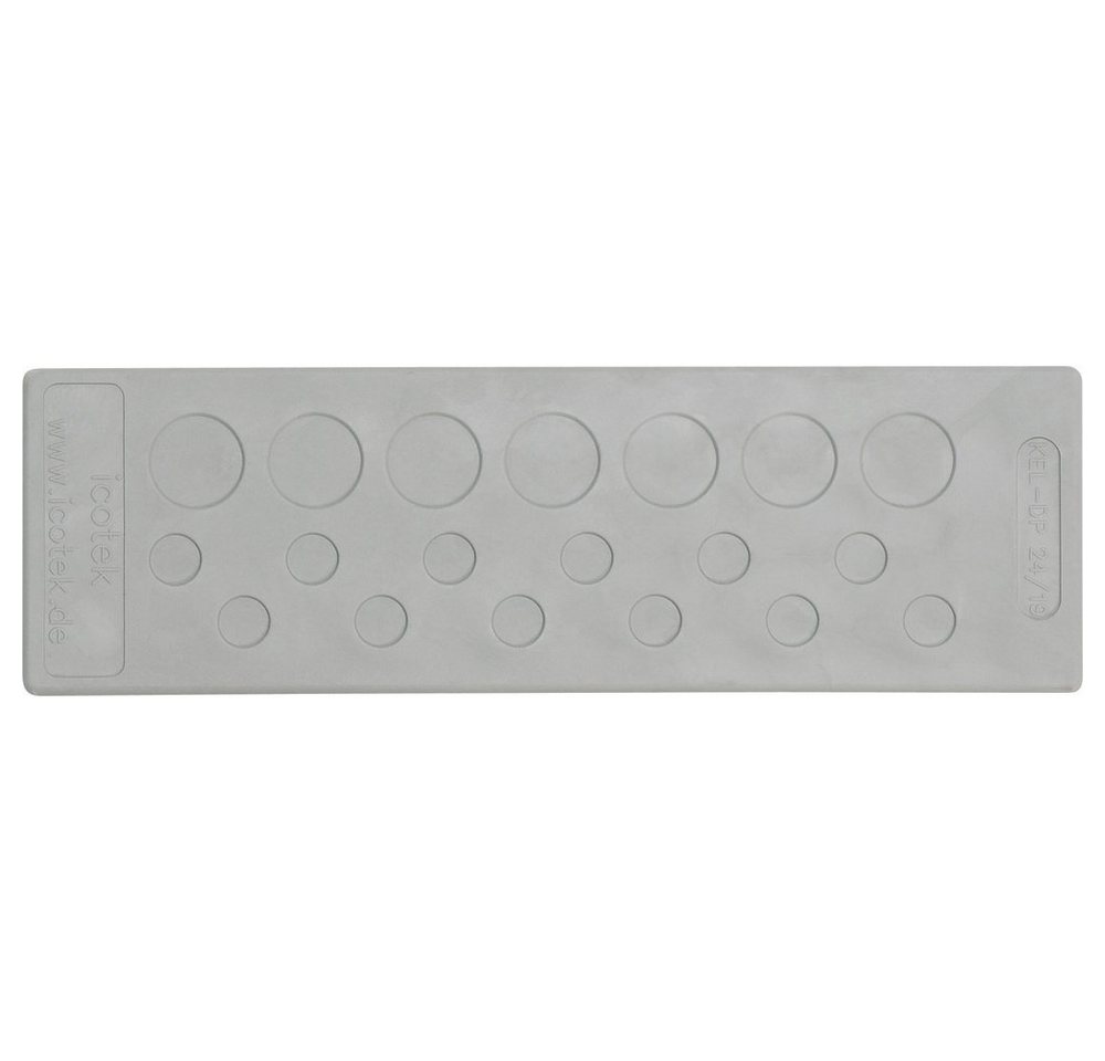 Icotek Kabeldurchfuhr Icotek KEL-DP 24/50 Kabeldurchführungsplatte Klemm-Ø (max) 8.3 mm, KEL-DP 24/50 von Icotek