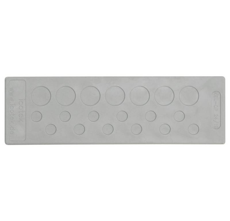 Icotek Kabeldurchfuhr Icotek KEL-DP 24/50 Kabeldurchführungsplatte Klemm-Ø (max) 8.3 mm, KEL-DP 24/50 von Icotek