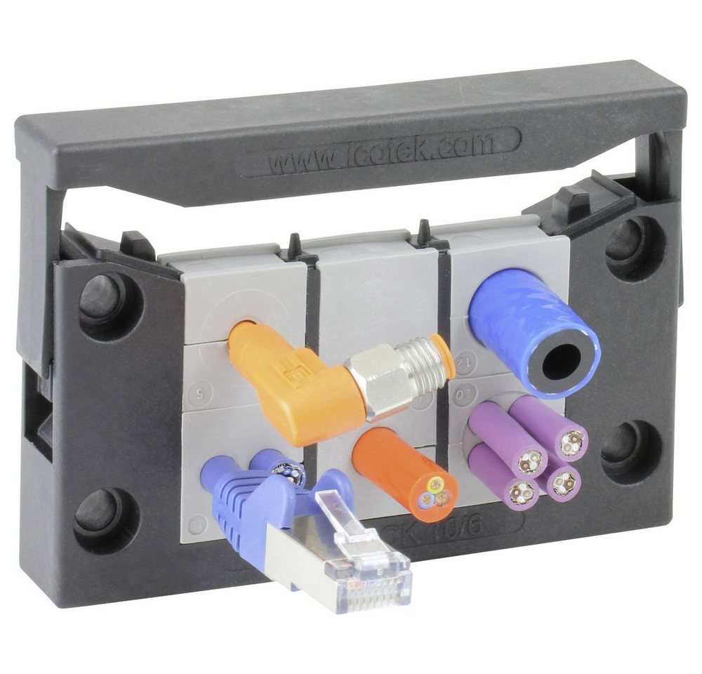 Icotek Kabeldurchfuhr Icotek KEL-QUICK 10/6 Kabeleinführungsleiste Polyamid Schwarz 1 St, KEL-QUICK 10/6 Icotek Kabeldurchfuhr Icotek KEL-QUICK 10/6 Kabeleinführungsleiste Polyamid Schwarz 1 St, KEL-QUICK 10/6 von Icotek