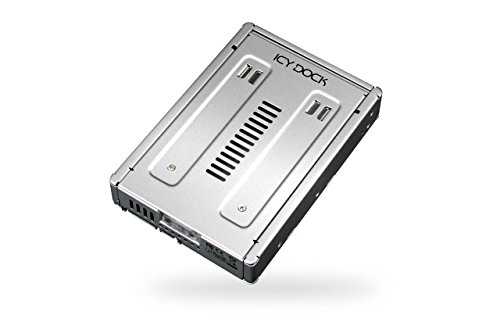 ICY DOCK Konverter / Adapter / Montage-Kit für eine 2,5 Zoll SATA/SAS Festplatte/SSD in einem 3,5 Zoll Laufwerksschacht komplett aus Metall - EZConvert MB982SP-1S von ICY DOCK