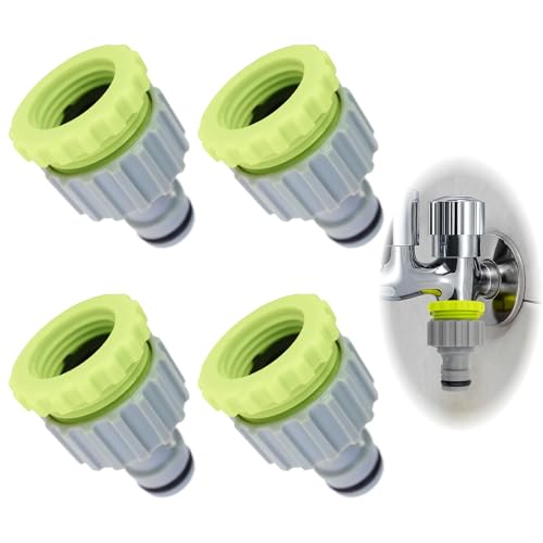 4 Stück Wasserhahn Adapter Gartenschlauch für Gardena Hahnverbinder, Schlauchverbinder Anschluss Set 1/2 Zoll 3/4 Zoll Kunststoff Schlauchanschluss,2-in-1 Schlauch Kupplung, für Verbinder Wasserschla 4 Stück Wasserhahn Adapter Gartenschlauch für Gardena Hahnverbinder, Schlauchverbinder Anschluss Set 1/2 Zoll 3/4 Zoll Kunststoff Schlauchanschluss,2-in-1 Schlauch Kupplung, für Verbinder Wasserschla von Icyowls