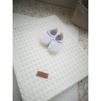 Babydecke Waffelpique Creme Babydecke Waffelpique Creme von IdasWeltHandmade