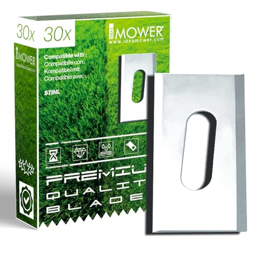 Idea Mower Premium Mähroboter Ersatzmesser passend für Stihl iMOW | Packung mit 30 Klingen | wetterfeste langlebige Messer von Idea Mower