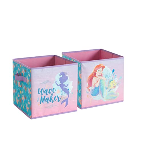 Idea Nuova Disney Kleine Meerjungfrau Set mit zwei geräumigen faltbaren Aufbewahrungswürfeln, 25,4 x 25,4 cm Idea Nuova Disney Kleine Meerjungfrau Set mit zwei geräumigen faltbaren Aufbewahrungswürfeln, 25,4 x 25,4 cm von Idea Nuova