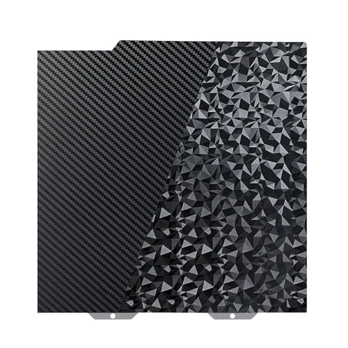 IdeaFormer Double Sided Textured PEO+PET Sheet 184x184mm für Bambulab, Diamond PEO+Carbon Fiber PET Druckplatte Spring Steel Druckbett für Bambu Lab A1 Mini 3D Drucker von IdeaFormer