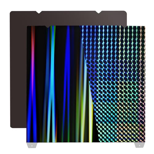 IdeaFormer Smooth H1H Druckplatte 235x235, Rainbow Streak+Phantom Beam H1H Magnetisch Spring Steel Druckbett für Creality K1/K1C/K1 SE/Ender 5 S1/Ender 3 S1 Pro/Ender 3 S1/Ender 3 V3 SE/KE von IdeaFormer