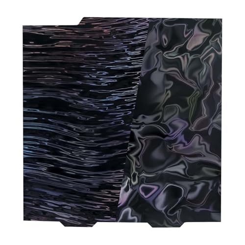 IdeaFormer Smooth PER Druckplatte für Bambulab A1 Mini, Flexible Federstahl Water Ripples+Wood Grain PER Platte für Bambu Lab A1 Mini 3D Drucker Platform von IdeaFormer