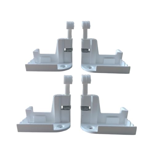 IdeaGenesis - Set mit aufrollbaren Moskitonetzen, Bremse mit Mutter in Schwarz, 53 x 25 x 55 mm (1, Weiß) von IdeaGenesis