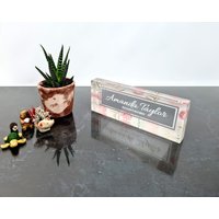 Personalisierte Acryl Schreibtisch Namensschild Benutzerdefinierte Büro Dekor von IdeaSide