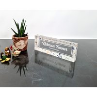 Bonus Mama Geschenk, Bachelor Abschluss Namensschild Für Schreibtisch, Acryl Namenstafel, Personalisiertes Custom Office Schild, Büro von IdeaSide