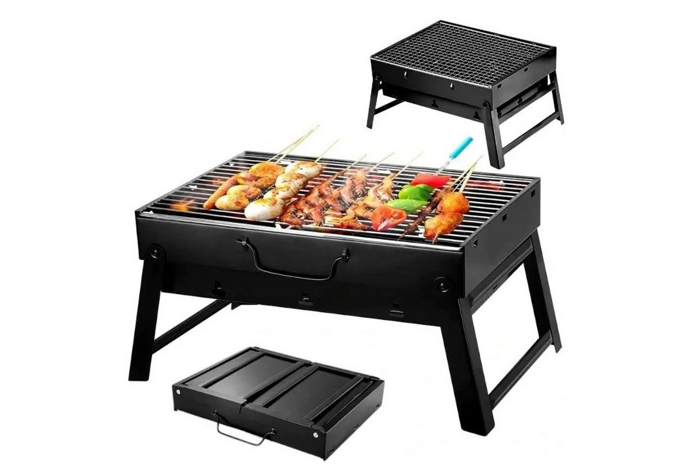Ideal Cook Holzkohlegrill Tragbarer Holzkohlegrill faltbar Campinggrill Koffergrill Outdoor BBQ, Faltbarer Campinggrill Koffergrill Outdoor BBQ Set kompakt tragbar, Tragbarer Holzkohlegrill im Koffer mit Grillrost und Holzkohlerost, Holzkohlegrill tragbar Campinggrill Koffergrill kompakt Outdoor Ideal Cook Holzkohlegrill Tragbarer Holzkohlegrill faltbar Campinggrill Koffergrill Outdoor BBQ, Faltbarer Campinggrill Koffergrill Outdoor BBQ Set kompakt tragbar, Tragbarer Holzkohlegrill im Koffer mit Grillrost und Holzkohlerost, Holzkohlegrill tragbar Campinggrill Koffergrill kompakt Outdoor von Ideal Cook