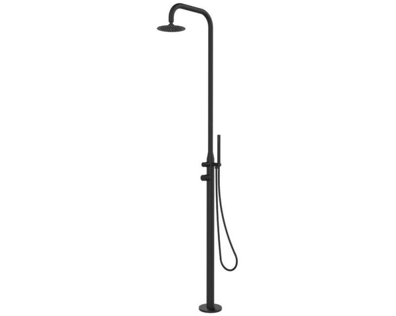 Ideal Eichenwald Gartendusche JUIST Schwarz V4A Dusche von Ideal Eichenwald von Ideal Eichenwald