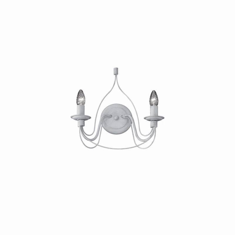 2flg. Wandleuchte Corte AP2 Bianco Antico von Ideal Lux