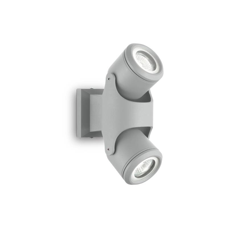 Faretti da esterno in alluminio grigi con luci orientabili von Ideal Lux