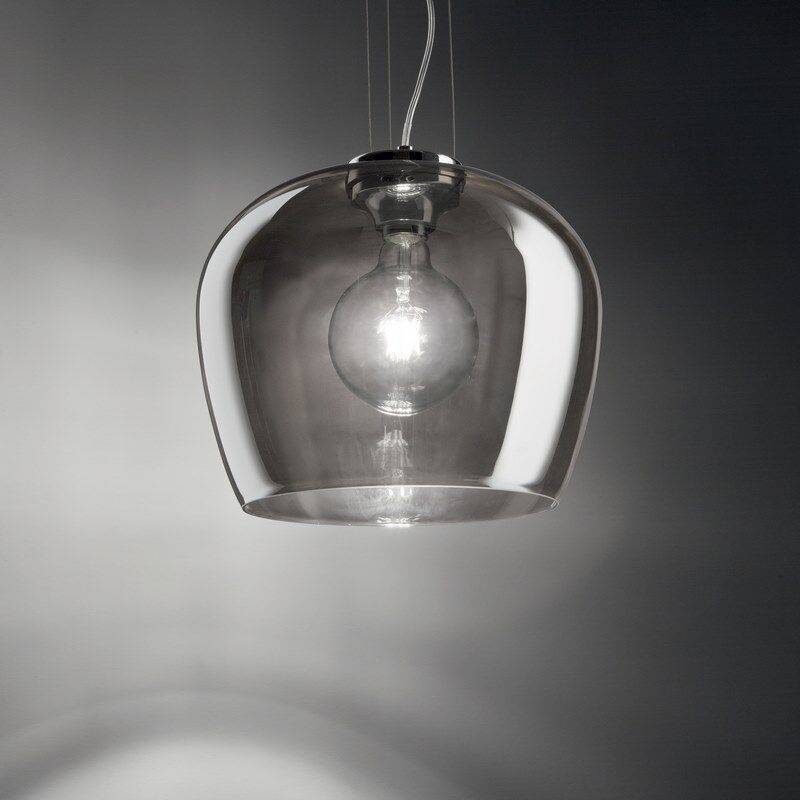 Ideal Lux Blossom SP1 Pendelleuchte chrom rauchglas E27 von Ideal Lux