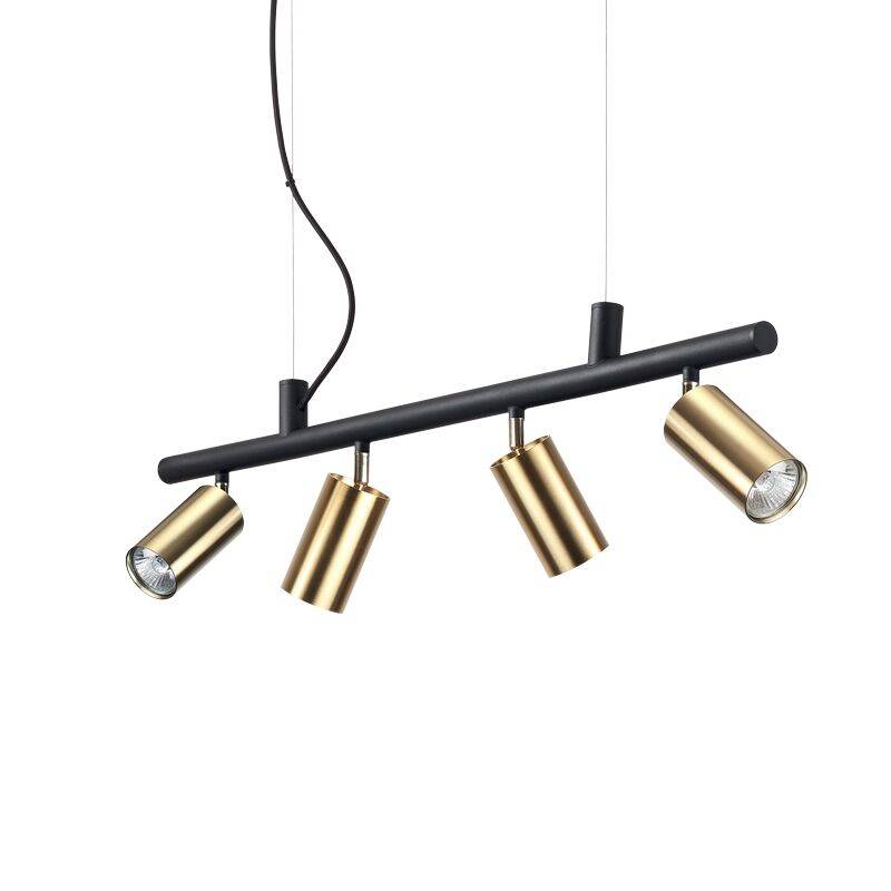 Ideal Lux Dynamite SP4 Pendelleuchte messing schwarz GU10 von Ideal Lux