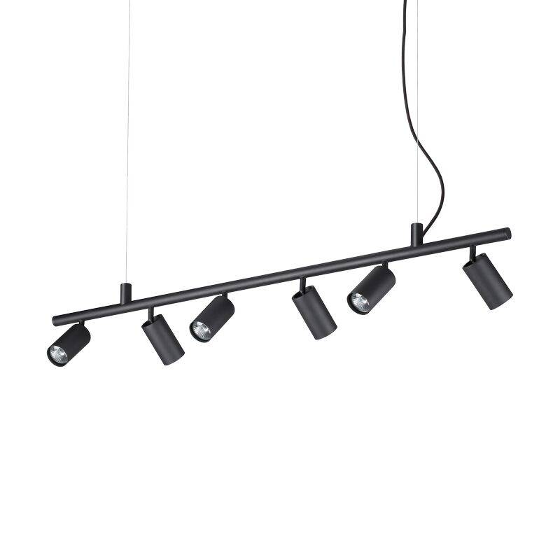 Ideal Lux Dynamite SP6 Pendelleuchte schwarz GU10 von Ideal Lux