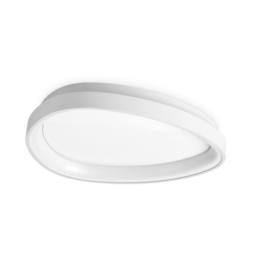 Ideal Lux GEMINI 42 cm integriertes ON-OFF-LED-Halbbündiglicht, weiß, 3000 lm, 3000 K von Ideal Lux