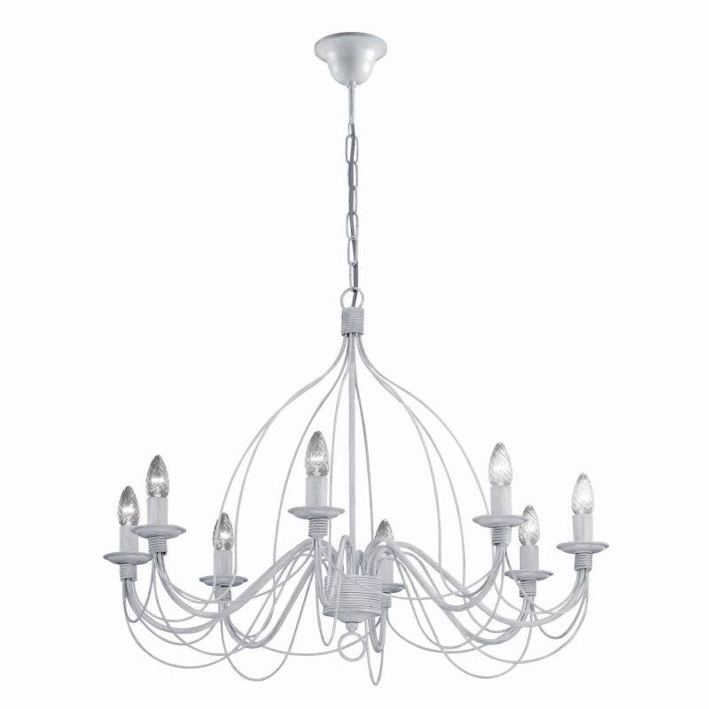 Ideal Lux Hängeleuchte Corte SP8 Bianco Antico von Ideal Lux