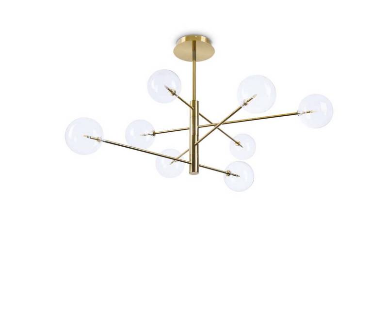 Ideal Lux Hängeleuchten Equinoxe SP Pendelleuchte 6/8/12-flammig Glas & Metall dimmbar, LED wechselbar, Hängeleuchte von Ideal Lux